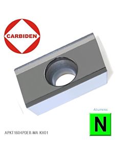 APKT1604PDER-MA KH01 Kietmetalinė plokštelė aliuminio frezavimui